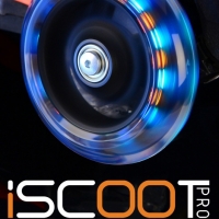 Trotineta cu trei roti pentru copii Rosu Iscoot Whizz Led