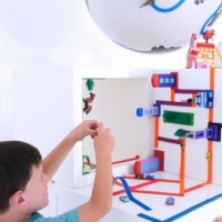 Banda adeziva de constructie pentru lego, albastru deschis, VIVO, EFG1081