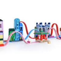 Banda adeziva de constructie pentru lego, roz, VIVO, EFG1083
