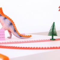 Banda adeziva de constructie pentru lego, rosu, VIVO, EFG1084         