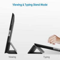 Carcasa de protectie Smart Case negru, pentru iPad 2 + 1 husa magnetica de culoare neagra si o folie de protectie iPad2