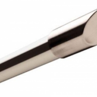 Galerie din otel, pentru perdea, 150 cm, grosime 25 mm, nichel mat, Vivo, GF28/150BRNICKEL