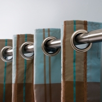 Galerie din otel, pentru perdea, 180 cm, grosime 25 mm, nichel mat, Vivo, GF28/180BRNICKEL