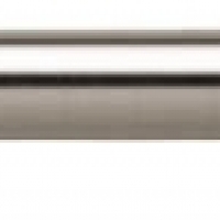 Galerie din otel, pentru perdea, 240 cm, grosime 25 mm, nichel mat, Vivo, GF28/240BRNICKEL