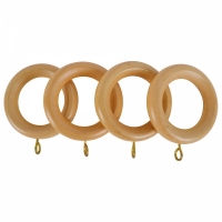 Galerie fixa din lemn masiv pentru perdele, cu accesorii incluse, 150 cm, grosime 28 mm,  Natur, Vivo, G28/150N