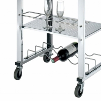 Carucior pentru servire din otel inoxodabil, 48 x 48 x 95.5 cm, KC24, Trolley