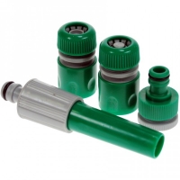 Set furtun de gradina 15 m, cu lance reglabila si conectori rapizi 1/2