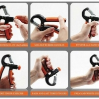 Set Flexoare pentru Exercitii Antebrat si Palma, 5 bucati, Hand Grip, AVF10900