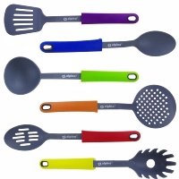 Set 7 ustensile cu suport rotativ pentru bucatarie, Alpina 22709