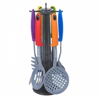 Set 7 ustensile cu suport rotativ pentru bucatarie, Alpina 22709