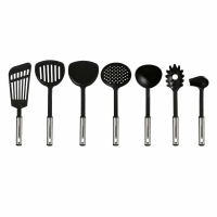 Set 42 ustensile de bucatarie din otel inoxidabil si plastic,  Vivo, VIV-UTEN-42PC