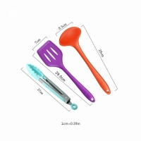 Set 10 ustensile de bucatarie din silicon, Multicolor, Vivo, HKG0088