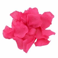 Petale trandafiri artificiale 100 bucati, Roz aprins