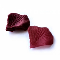 Petale trandafiri artificiale 100 bucati, Visiniu