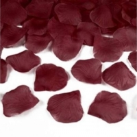 Petale trandafiri artificiale 100 bucati, Visiniu