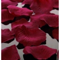 Petale trandafiri artificiale 100 bucati, Visiniu