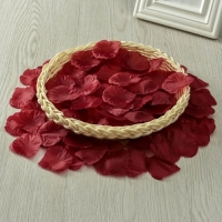 Petale trandafiri artificiale 100 bucati, Visiniu