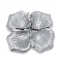 Petale trandafiri artificiale 100 bucati, Argintiu