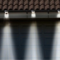 Lampa solara de gradina, negru, 2 bucati,  VIVO, EFG1111