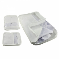 Set 3 accesorii de organizare bagaje, alb, Vivo, EFG1023