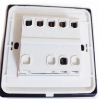 Set 2 bucati Comutator tripla Trendi Switch Piano Negru, 250V, 10A