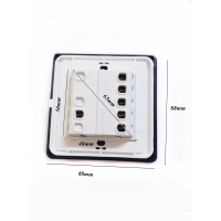 Set 2 bucati Comutator tripla Trendi Switch Piano Negru, 250V, 10A