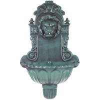 Fantana arteziana de perete, cu design cap de leu, 66 x 40 cm, Garden Kraft, 13340