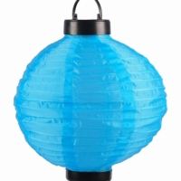 Lampion solar LED, diametru 20 cm, albastru, Vivo,PE2527