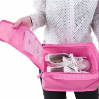 Geanta depozitare incaltaminte sau alte accesorii, roz, 32 x 20 x 15 cm, Vivo, EJ1207-PINK