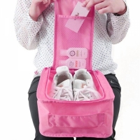 Geanta depozitare incaltaminte sau alte accesorii, roz, 32 x 20 x 15 cm, Vivo, EJ1207-PINK