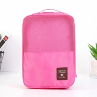 Geanta depozitare incaltaminte sau alte accesorii, roz, doua compartimente Vivo, EJ1206