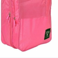 Geanta depozitare incaltaminte sau alte accesorii, roz, doua compartimente Vivo, EJ1206