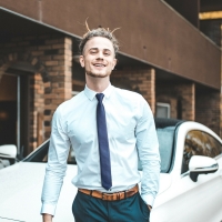 Cravata cu aspect matasos, albastru inchis, 155 x 5 cm, Vivo, CRV1