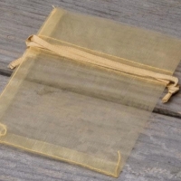Saculeti organza, 8x11 cm, 25 bucati, Gold , OBAGMEDIUM