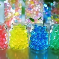 Bile decorative din gel, 10 g., verde inchis