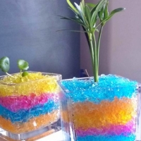 Bile decorative din gel, 10 g., verde inchis