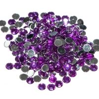 Strasuri acrilice, decoratiune, 3mm, 10 g, Dark Purple, Vivo