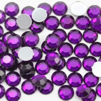 Strasuri acrilice, decoratiune, 3mm, 10 g, Dark Purple, Vivo