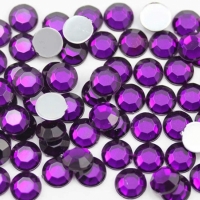 Strasuri acrilice, decoratiune, 4mm, 13 g, Dark Purple, Vivo