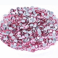 Pietre acrilice decorative, 5mm, 25 g, Plain Hot Pink, Vivo