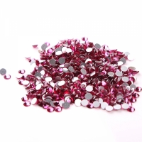 Pietre acrilice decorative, 6 mm, 35 g, Fuchsia, Vivo
