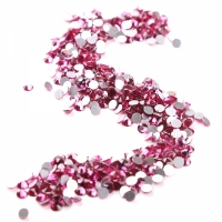 Pietre acrilice decorative, 6 mm, 35 g, Fuchsia, Vivo