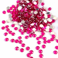Pietre acrilice decorative, 6 mm, 35 g, Fuchsia, Vivo