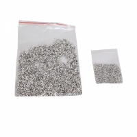 Set pietre acrilice decorative, diamant, doua marimi, 4.5 mm si 2.5 mm, 75 g, Silver, Vivo