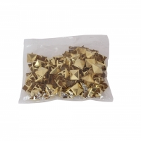 Ţinte metalice, model piramida, 12x12 mm, 45 g, Gold