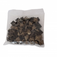 Ţinte metalice, model piramida, 12x12 mm, 45 g, Brass