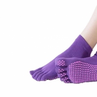 Sosete non slip pentru yoga, 35-38, purple, Vivo, SK035