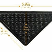 Set de 4 colturi anti-alunecare pentru covor, RY2209