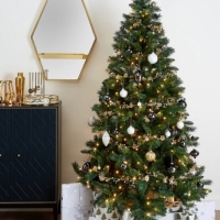 Brad de Craciun artificial cu suport din metal, Colorado Molid, 7 ft, 210 cm, S7700T