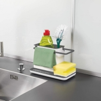 Organizator chiuveta 3 in 1, alb/ gri deschis, Vivo, ZWJ01